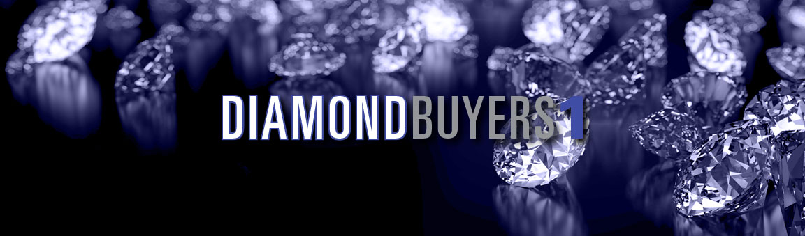 Scattered diamonds on a purple background with DiamondBuyers1 text across center of image.